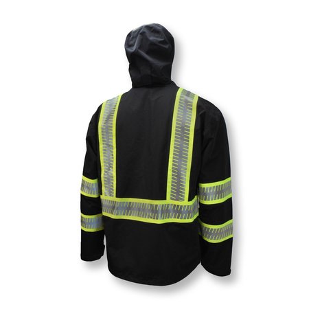 Dewalt Hi-Vis Wtrprf Lightweight Packable Raincoat-XL DRW11-1ZGR-XL